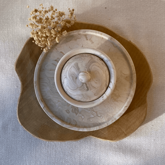 Pot de miel & son plateau – La douceur à déposer