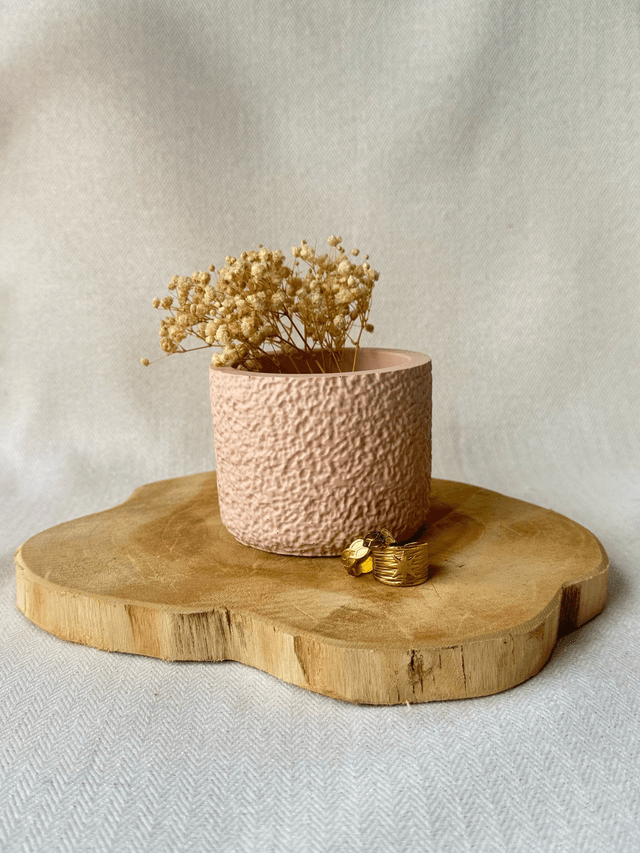 Petit pot texturé  – Crépi délicat