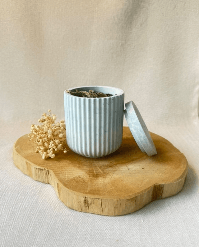Boîte striée – Éclats pastel