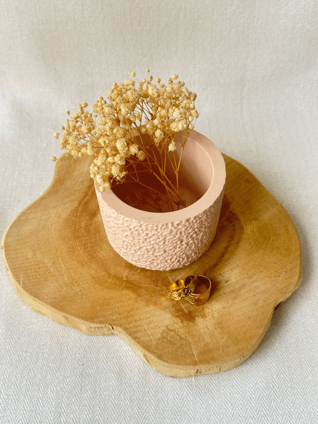 Petit pot texturé  – Crépi délicat