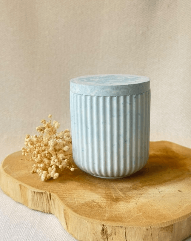 Boîte striée – Éclats pastel