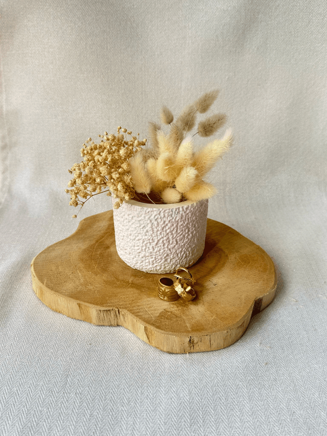 Petit pot texturé  – Crépi délicat