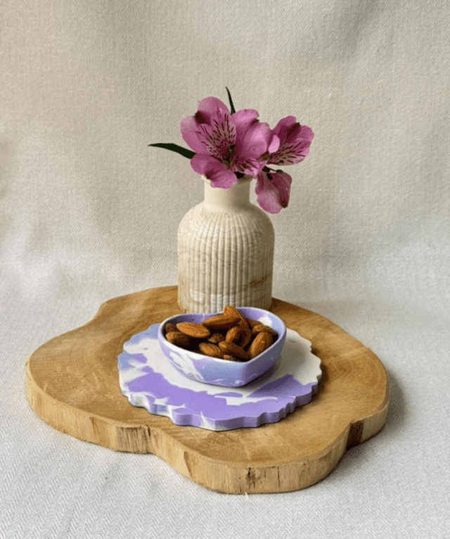 Duo cœur – Plateau & vide-poche assortis
